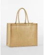 WESTFORDMILL NATURAL STARCHED JUTE CLASSIC SHOPPER Tote Bags personalisierbar