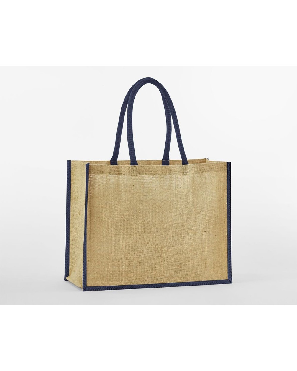 Tote bags WESTFORDMILL NATURAL STARCHED JUTE CLASSIC SHOPPER voor bedrukking &amp; borduring