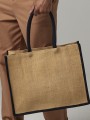 Tote bags à personnaliser WESTFORDMILL NATURAL STARCHED JUTE CLASSIC SHOPPER 