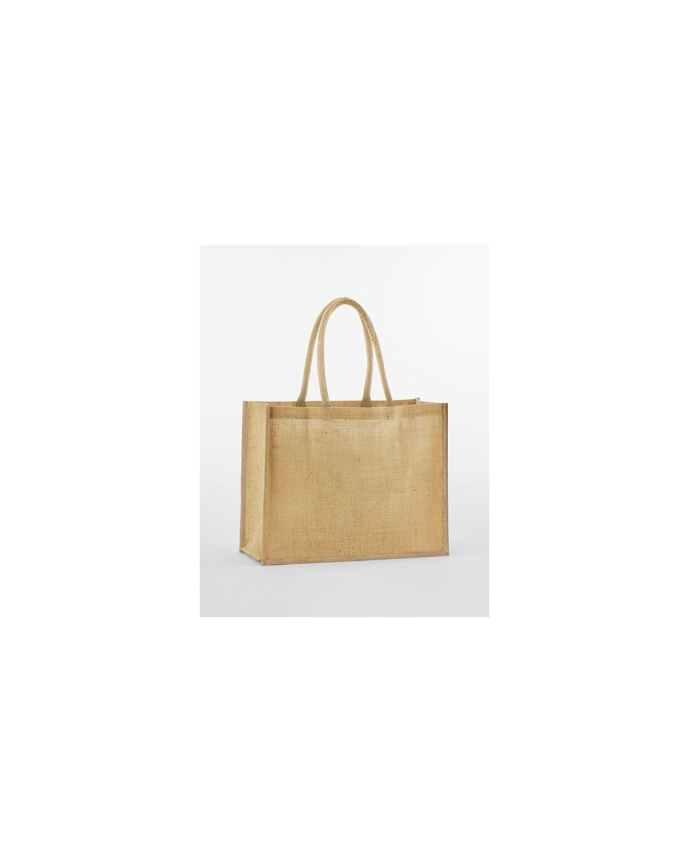 WESTFORDMILL NATURAL STARCHED JUTE CLASSIC SHOPPER Tote Bags personalisierbar