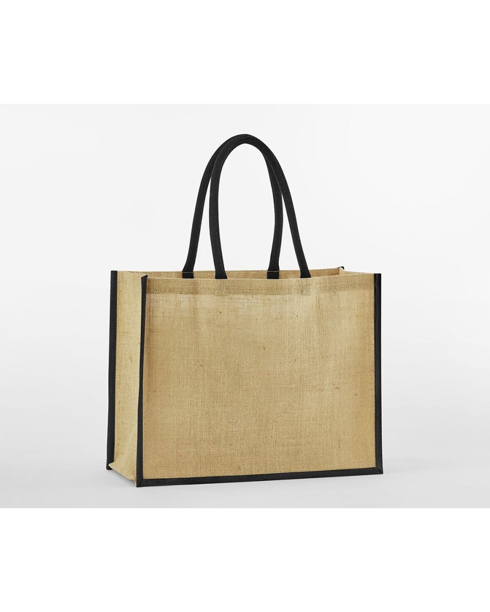 WESTFORDMILL NATURAL STARCHED JUTE CLASSIC SHOPPER Tote Bags personalisierbar