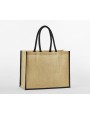 Tote bags WESTFORDMILL NATURAL STARCHED JUTE CLASSIC SHOPPER voor bedrukking &amp; borduring