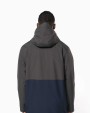 KARIBAN Wasserdichter 3-in-1-Unisex-Parka mit zweifarbiger Kapuze Jacken personalisierbar