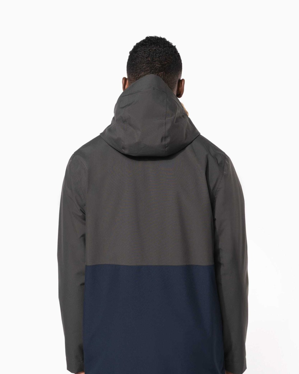 KARIBAN Wasserdichter 3-in-1-Unisex-Parka mit zweifarbiger Kapuze Jacken personalisierbar