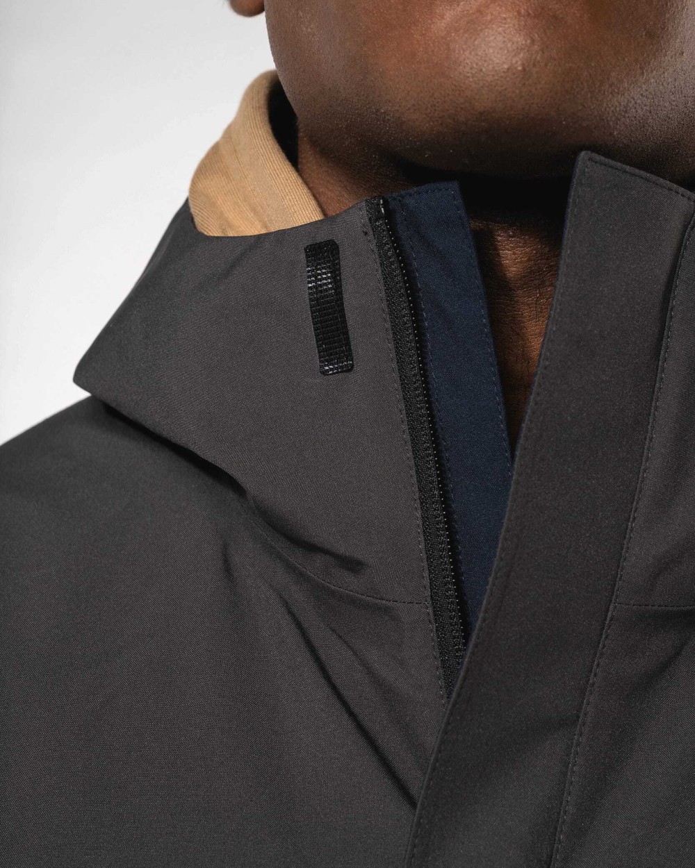 Vestes personnalisable KARIBAN Parka 3-en-1 imperméable à capuche bicolore unisexe