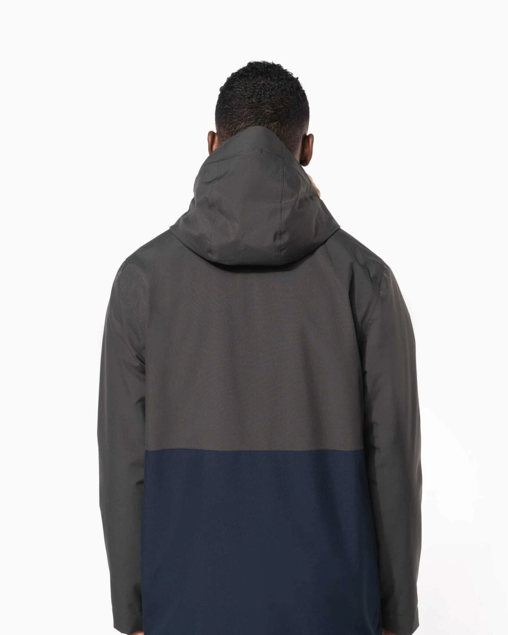 KARIBAN Wasserdichter 3-in-1-Unisex-Parka mit zweifarbiger Kapuze Jacken personalisierbar