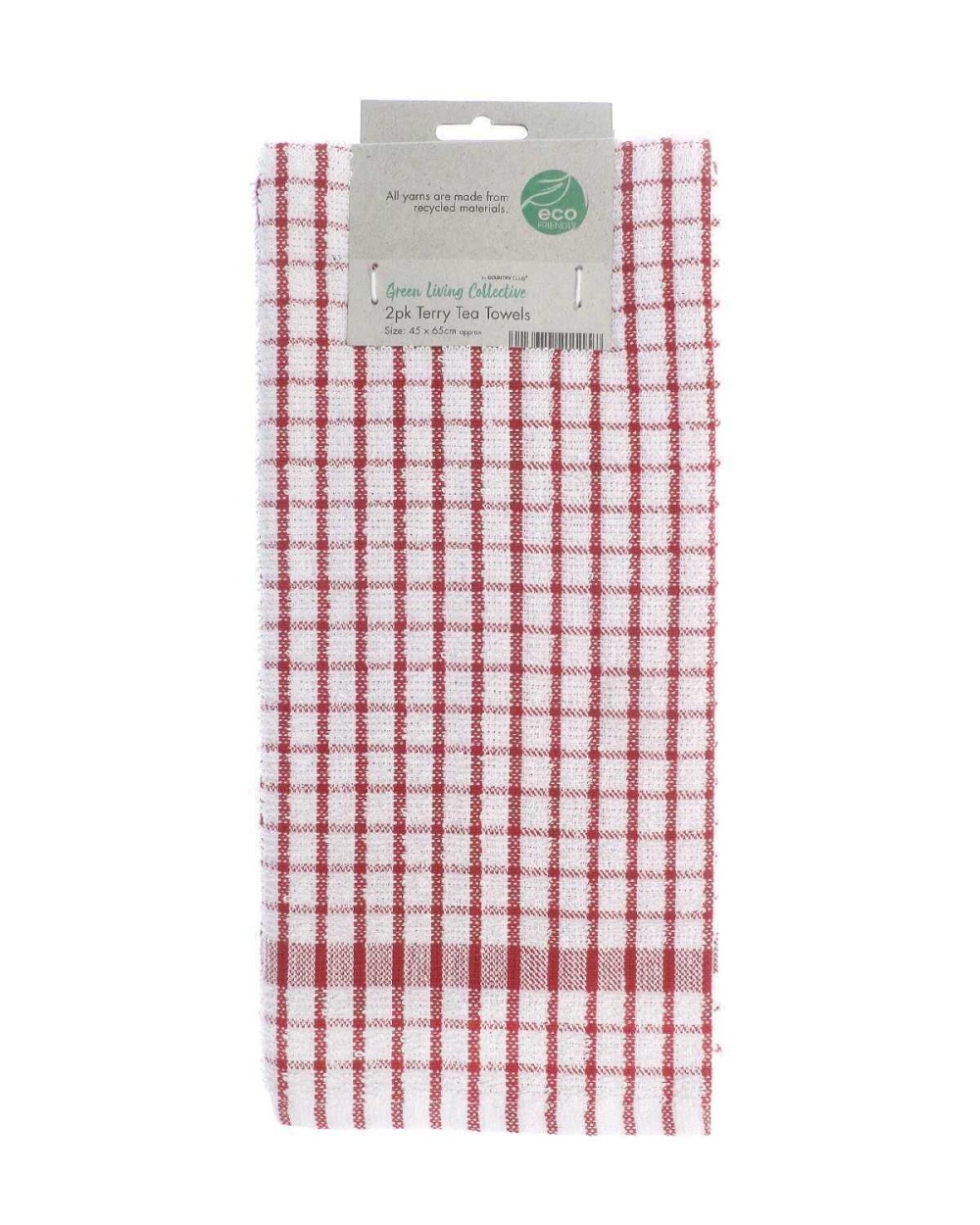 Bad artikelen HOME & LIVING Recycled terry tea towels (2-pack) voor bedrukking &amp; borduring