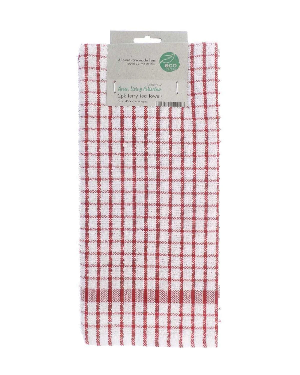 Produits éponges personnalisable HOME & LIVING Torchon en terry recyclé (lot de 2)