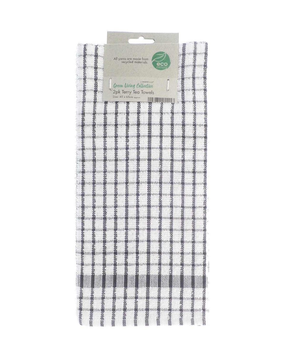 HOME & LIVING Recycled terry tea towels (2-pack) Bad Artikeln personalisierbar
