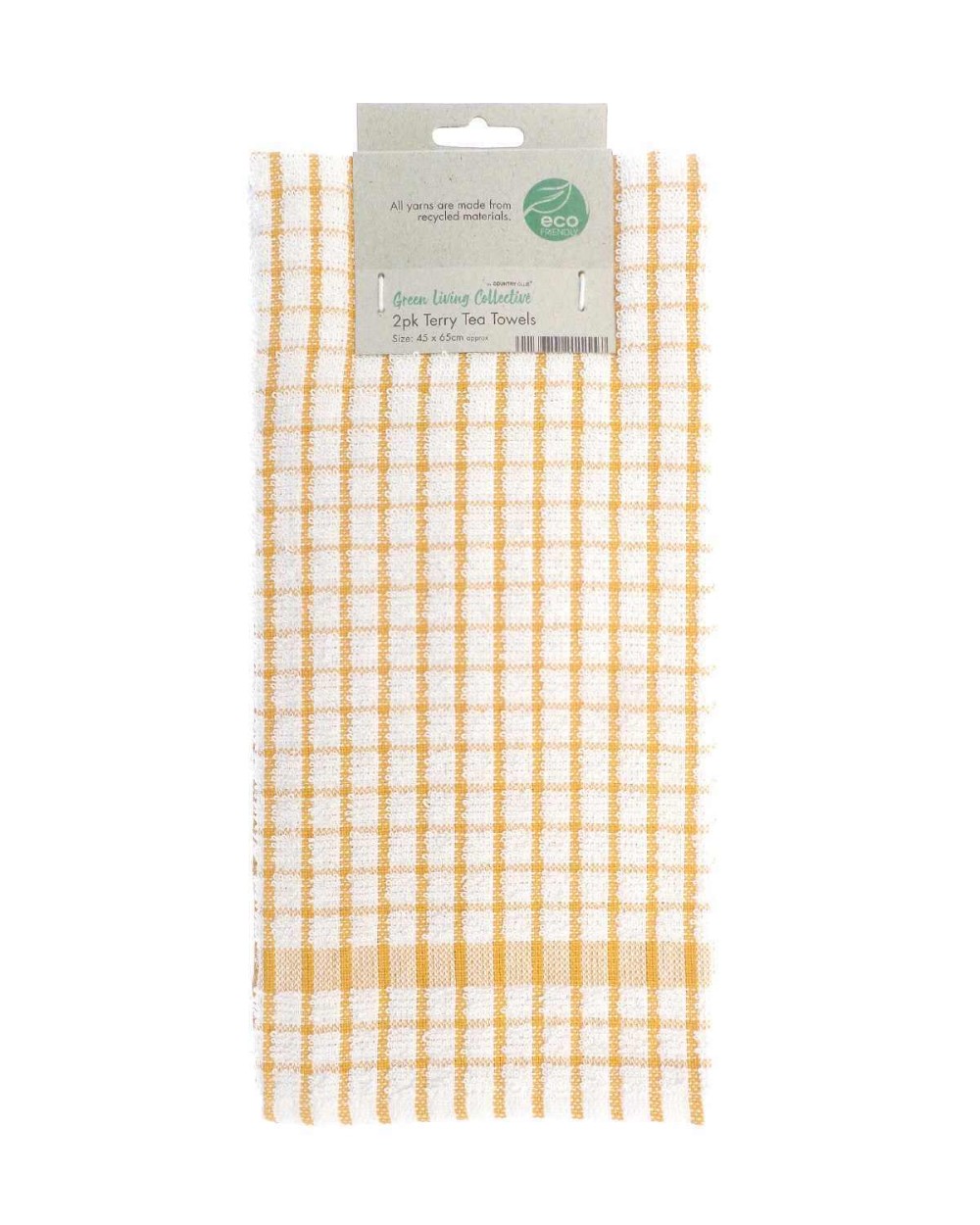 Bad artikelen HOME & LIVING Recycled terry tea towels (2-pack) voor bedrukking &amp; borduring