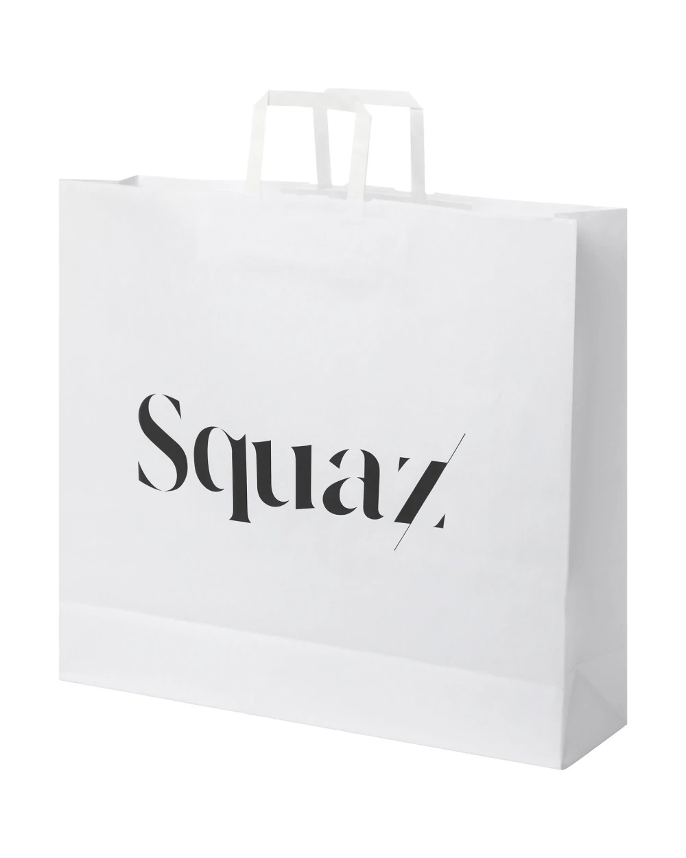 Sacs & Bagagerie personnalisable 4DO Sac en papier Kraft 90-100 g/m² avec poignées plates, 49,5 x 14 x 44 cm
