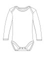 LINK SUBLIME Long Sleeve Baby Bodysuit Polyester Baby Artikeln personalisierbar