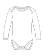 Articles bébés personnalisable LINK SUBLIME Long Sleeve Baby Bodysuit Polyester