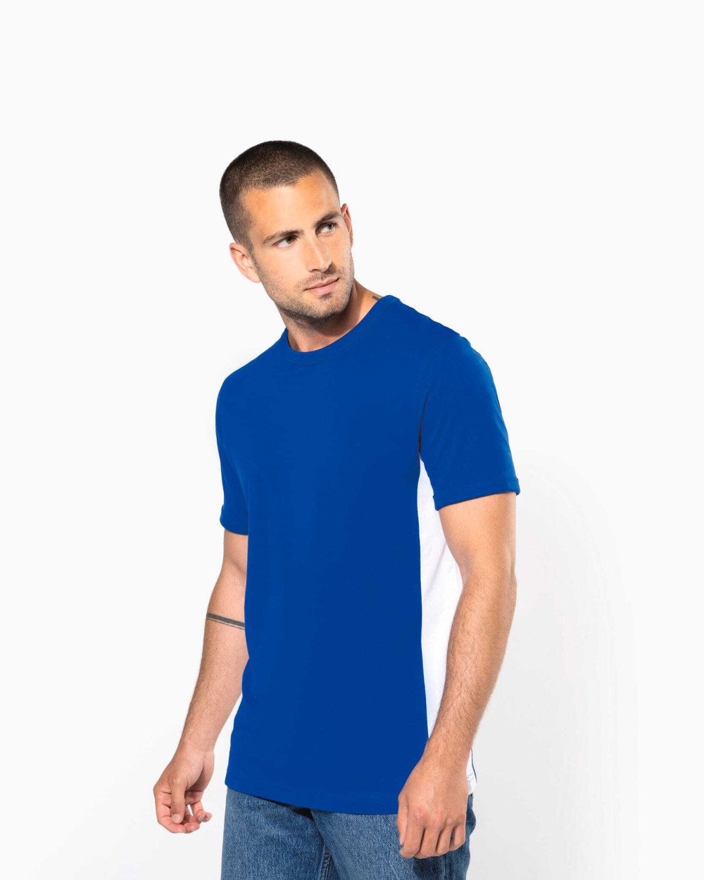 T-shirts KARIBAN Tiger - Tweekleurig T-shirt voor bedrukking &amp; borduring