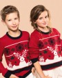Pulls personnalisable KARIBAN Pullover col rond de Noël enfant