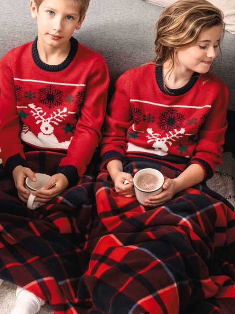 Pulls à personnaliser KARIBAN Pullover col rond de Noël enfant 