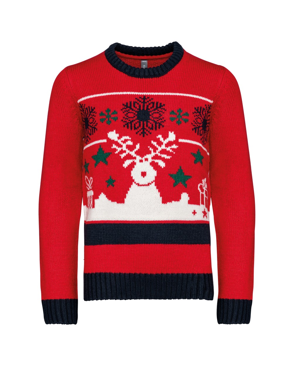 Pulls personnalisable KARIBAN Pullover col rond de Noël enfant