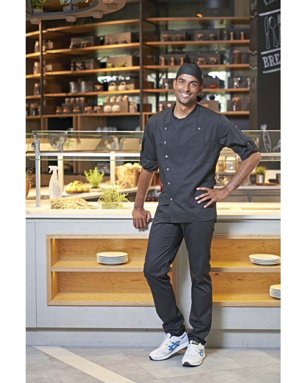 Vestes personnalisable CG INTERNATIONAL Men´s Chef Jacket Turin GreeNature