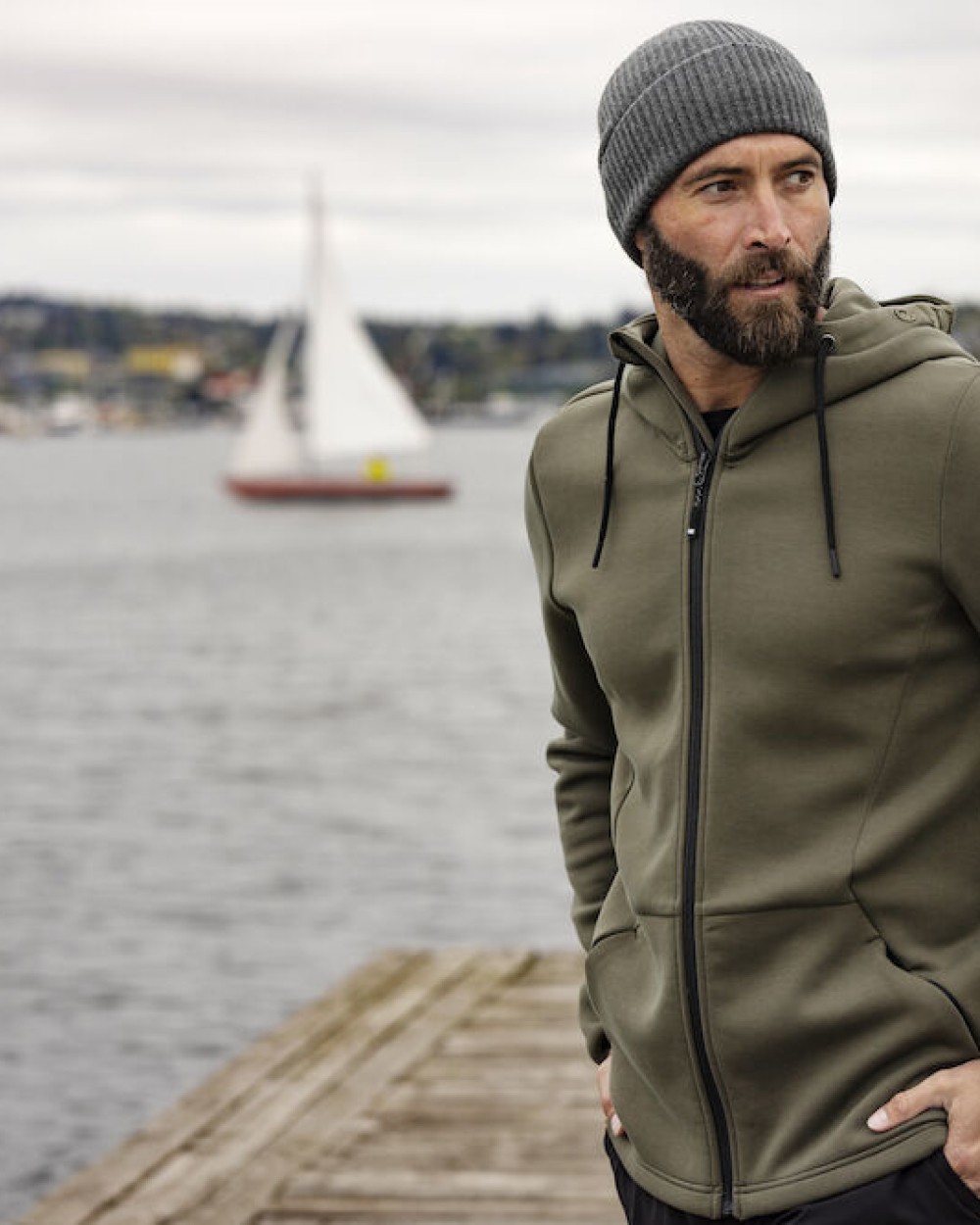 CUTTER & BUCK Pemberton Hood FZ Men Sweatshirts personalisierbar