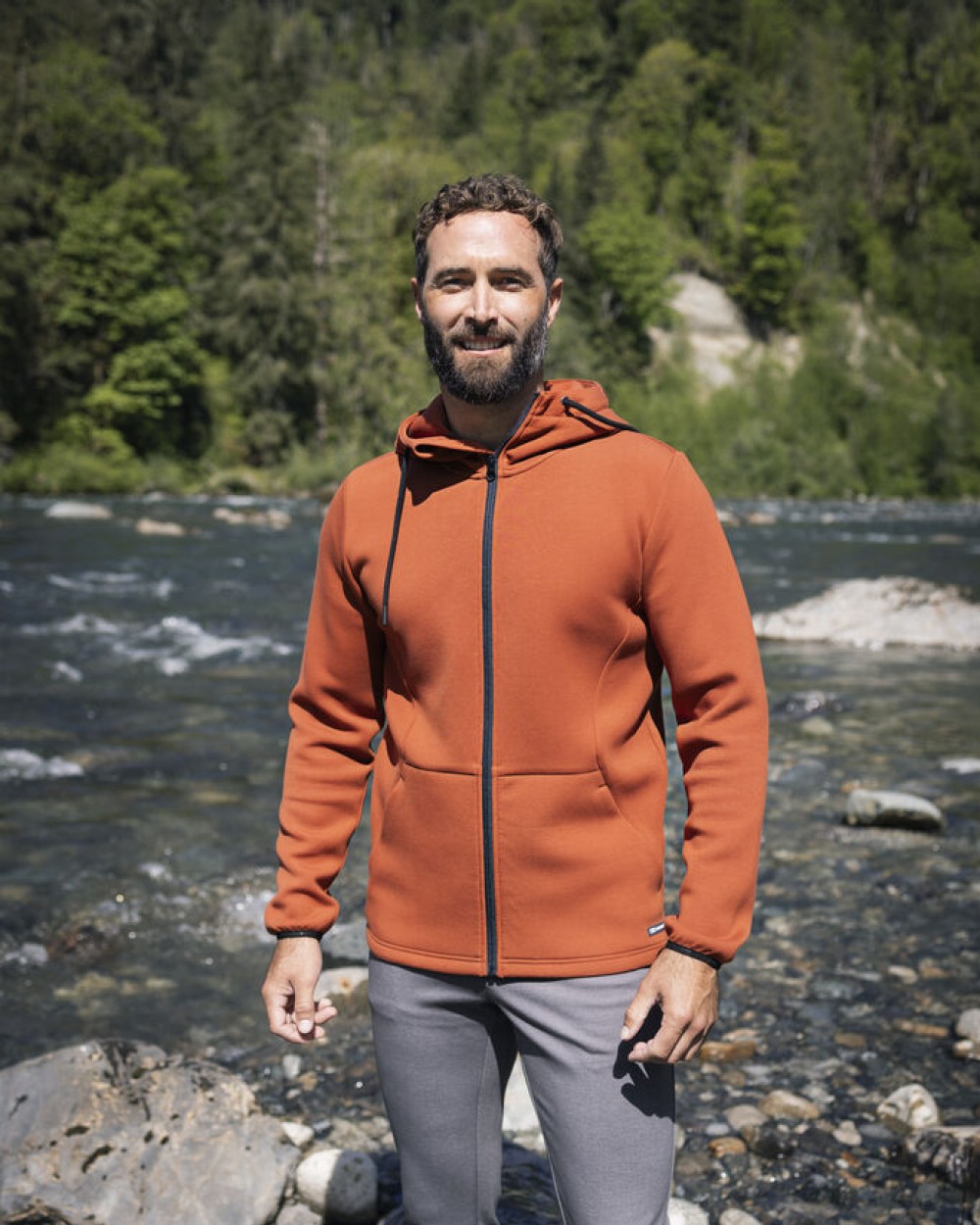 CUTTER & BUCK Pemberton Hood FZ Men Sweatshirts personalisierbar