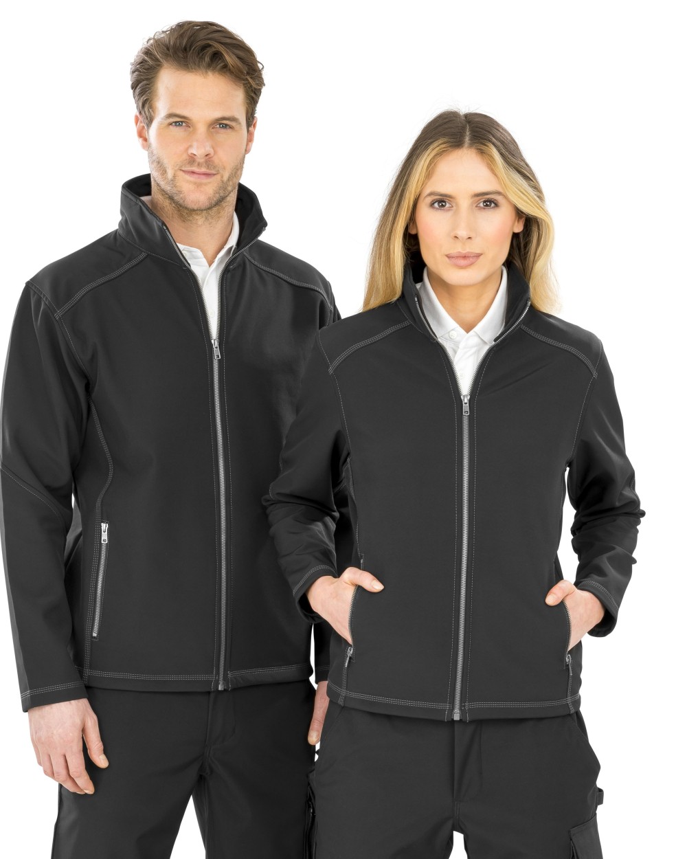 Softshells RESULT MENS TREBLE STITCH SOFTSHELL voor bedrukking &amp; borduring