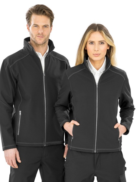 Softshells à personnaliser RESULT MENS TREBLE STITCH SOFTSHELL 