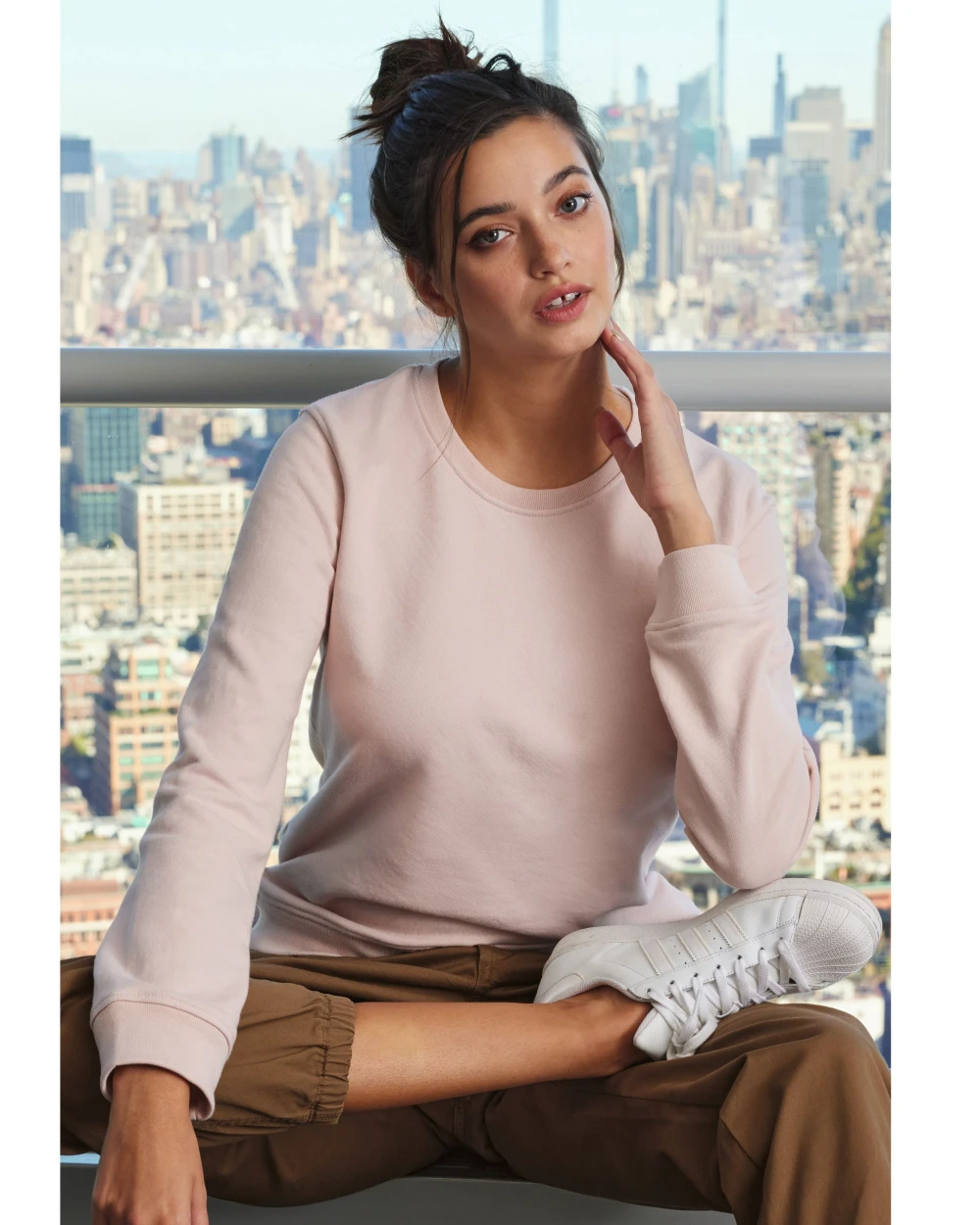 Sweaters & hoodies B&C INSPIRE CREW NECK /WOMEN voor bedrukking &amp; borduring