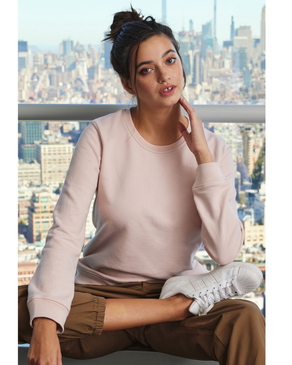 Sweat-shirts personnalisable B&C INSPIRE CREW NECK /WOMEN