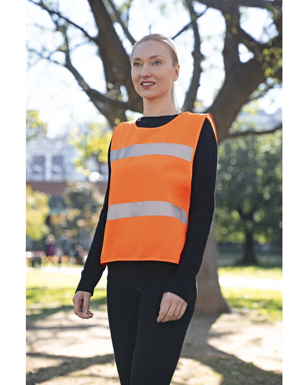 Fluo vestjes KORNTEX Kids and Adults Safety Poncho EN 1150 voor bedrukking &amp; borduring