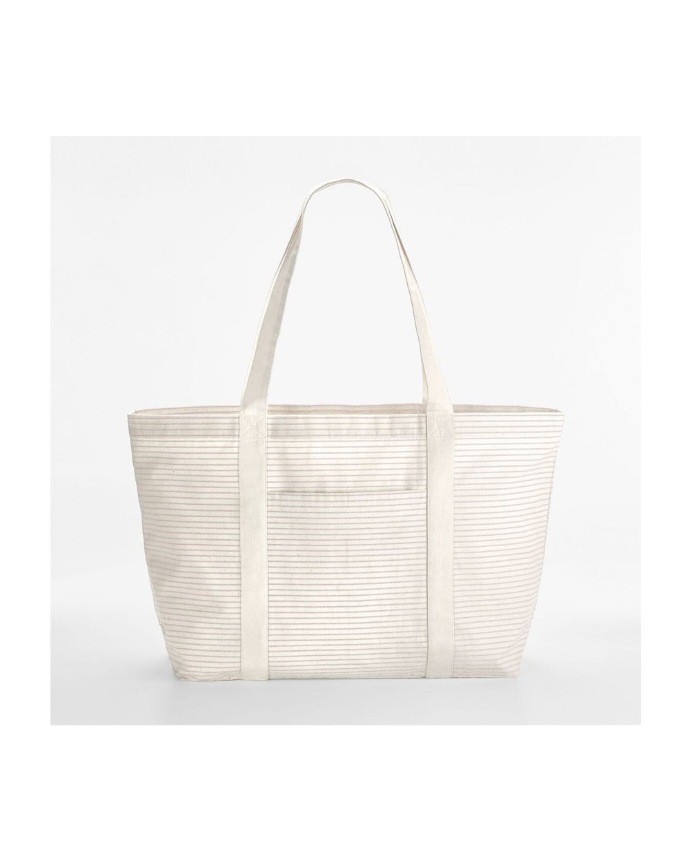 Tote bags WESTFORDMILL STRIPED ORGANIC COTTON SHOPPER voor bedrukking &amp; borduring