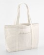 Tote bags WESTFORDMILL STRIPED ORGANIC COTTON SHOPPER voor bedrukking &amp; borduring