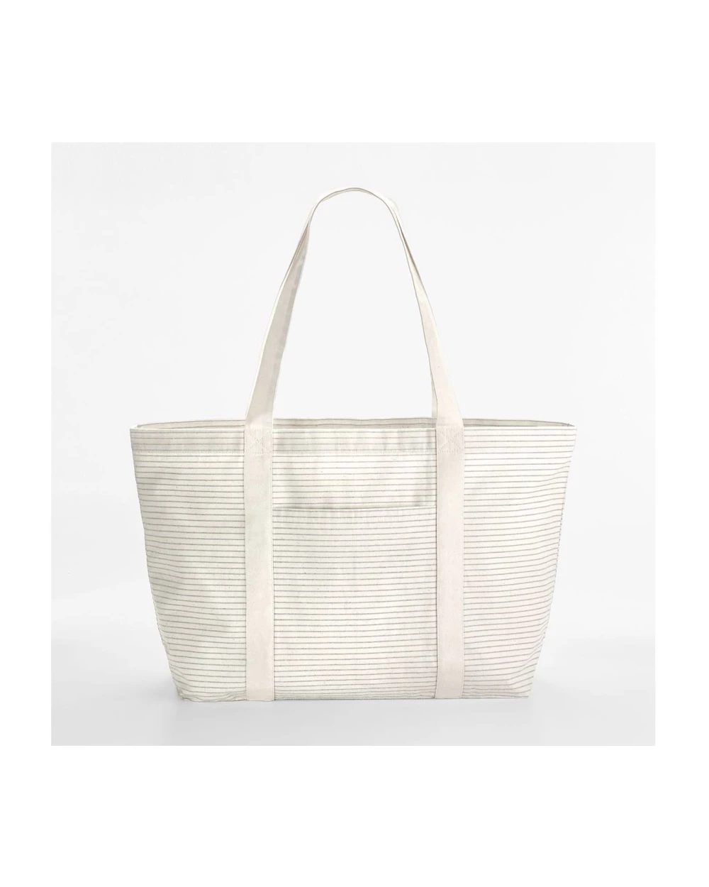 Tote bags personnalisable WESTFORDMILL STRIPED ORGANIC COTTON SHOPPER