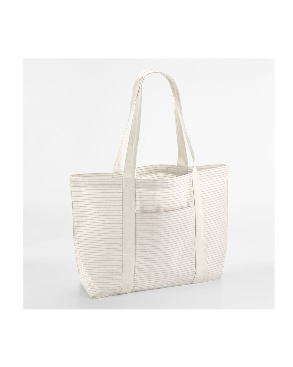 Tote bags personnalisable WESTFORDMILL STRIPED ORGANIC COTTON SHOPPER