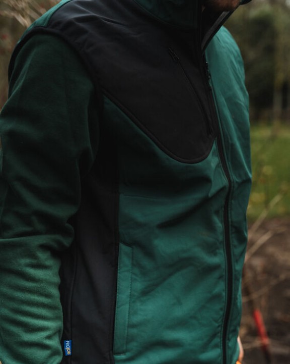 Softshells personnalisable PROJOB 3702 BODYWARMER SOFTSHELL PRIO BICOLORE