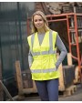 YOKO Hi-Vis ladies' executive waistcoat Warnwesten personalisierbar