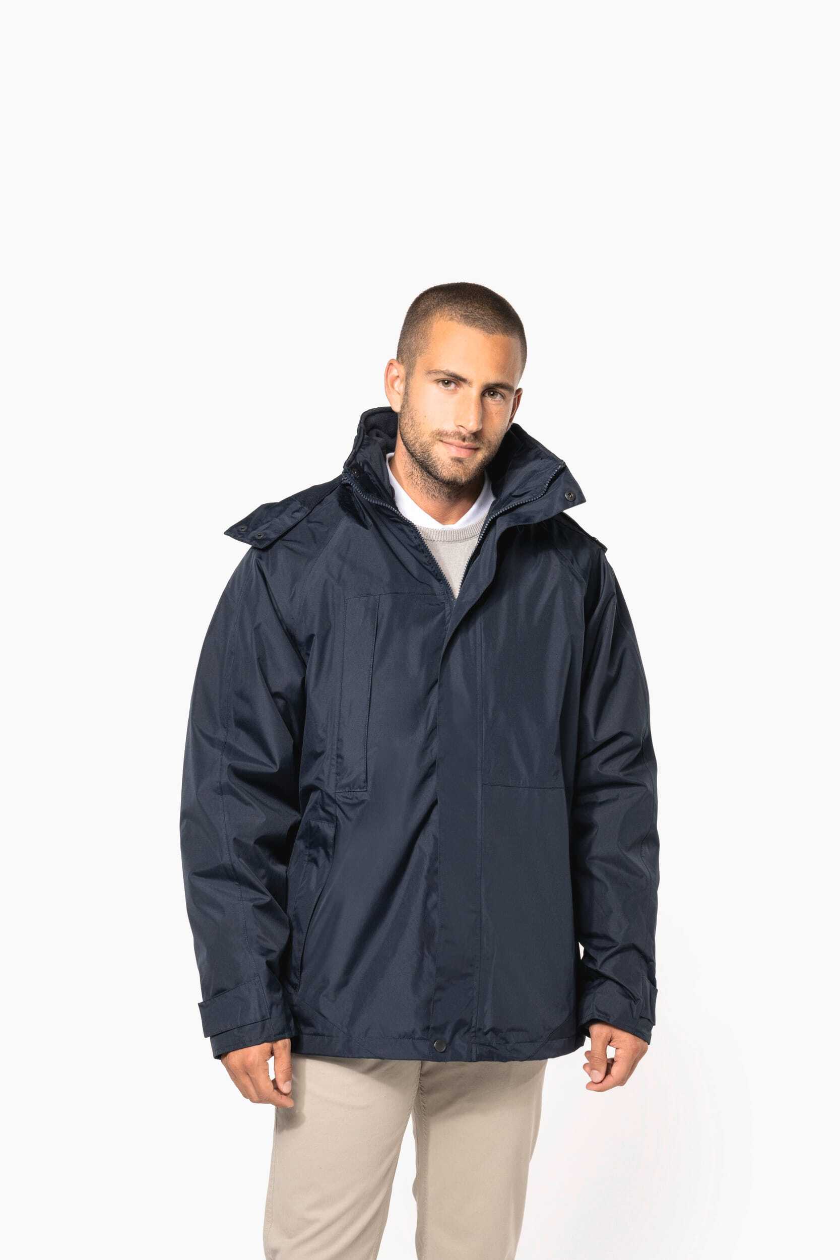 Vestes personnalisable KARIBAN Parka 3 en 1 homme