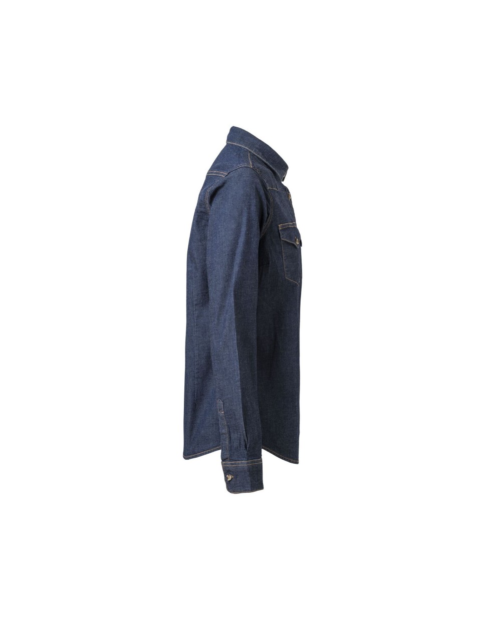 VELILLA WOMEN'S LONG-SLEEVE STRETCH DENIM SHIRT Hemden personalisierbar