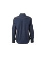 VELILLA WOMEN'S LONG-SLEEVE STRETCH DENIM SHIRT Hemden personalisierbar
