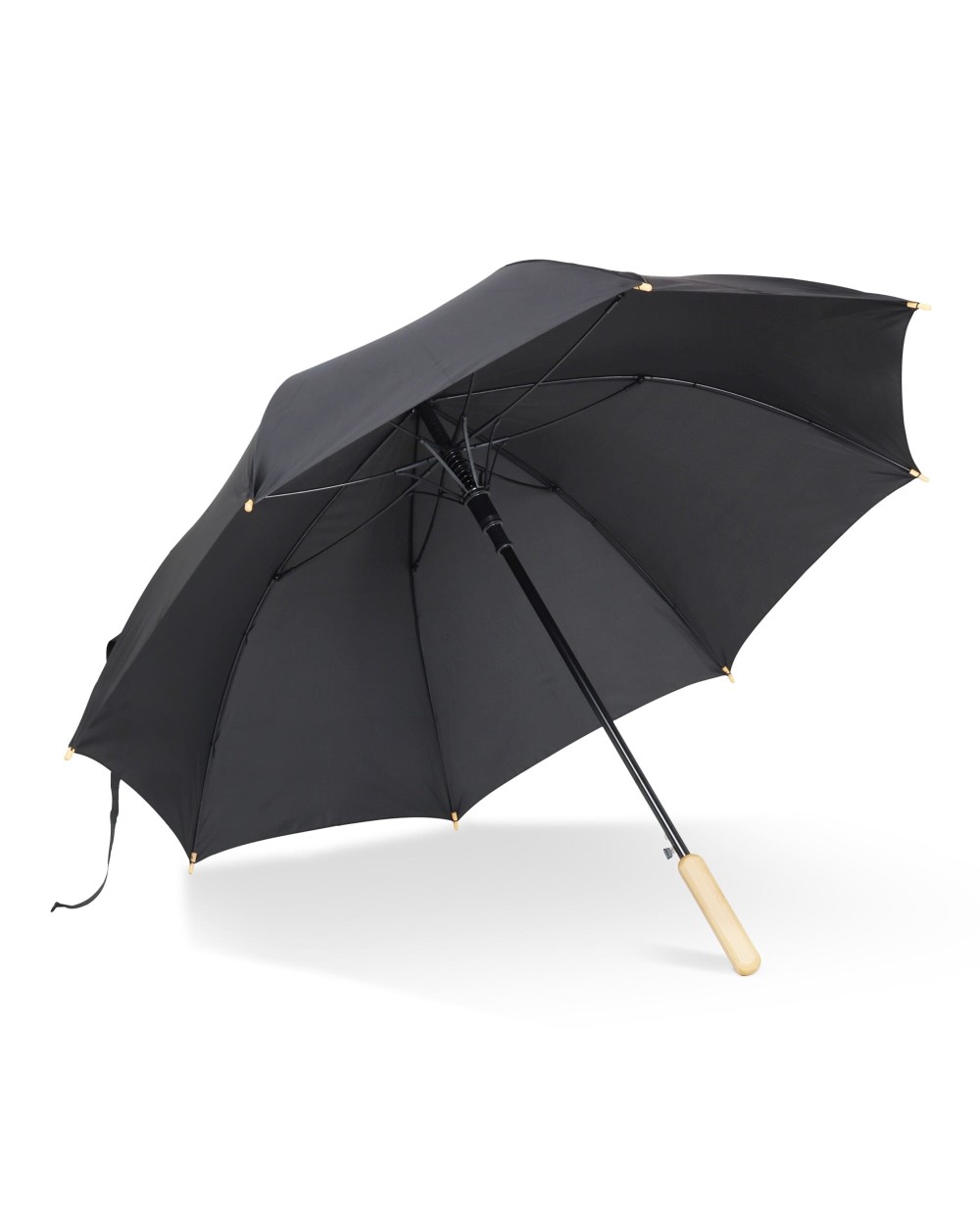 Parapluies personnalisable 4DO Parapluie bâton 25” en R-PET. Poignée droite, ouverture automatique
