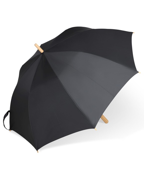 Parapluies personnalisable 4DO Parapluie bâton 25” en R-PET. Poignée droite, ouverture automatique