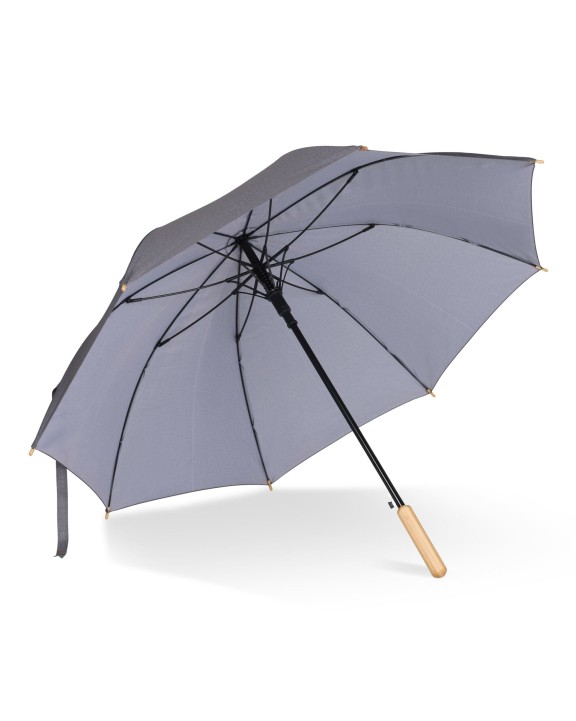Parapluies personnalisable 4DO Parapluie bâton 25” en R-PET. Poignée droite, ouverture automatique