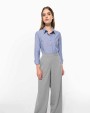 KARIBAN Damen Oxfordbluse Langarm Hemden personalisierbar
