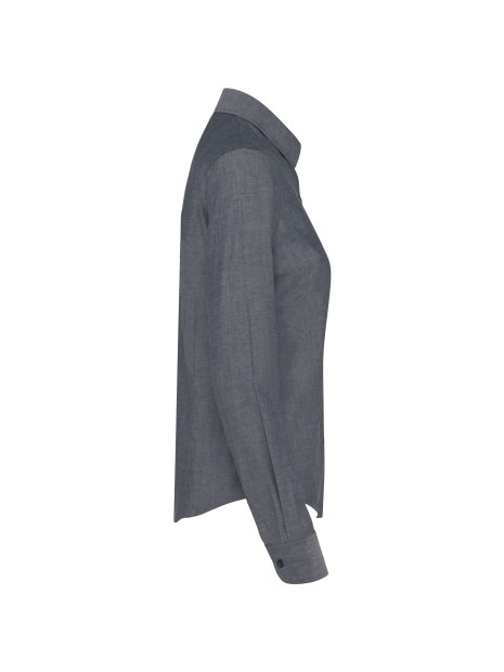 KARIBAN Chemise Oxford manches longues femme /api/colors/071491ec-56e1-4254-acb0-9a5fc3500fce personnalisable