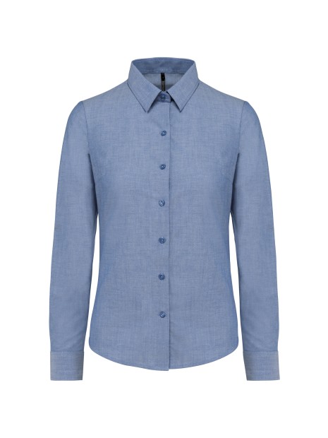 KARIBAN Chemise Oxford manches longues femme /api/colors/6dc833b8-9eb1-49eb-b62d-816b28428d46 personnalisable