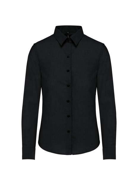 KARIBAN Chemise Oxford manches longues femme /api/colors/b9fdad4a-5e94-45cb-8c03-c08b349b28c3 personnalisable