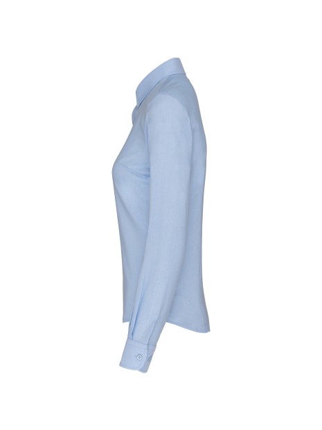 KARIBAN Chemise Oxford manches longues femme /api/colors/47da2a7d-af26-4e06-98f3-390f4bc89c64 personnalisable