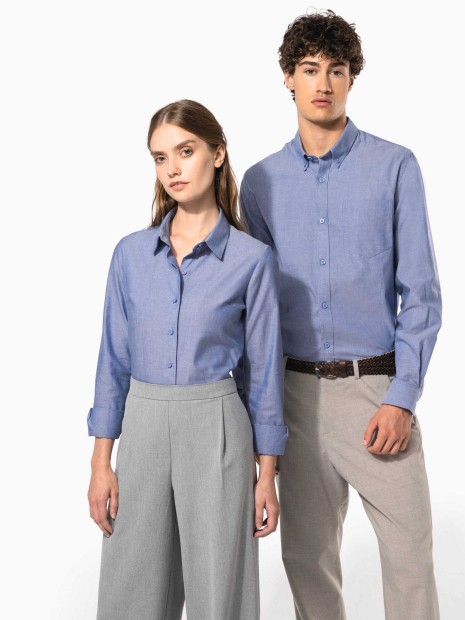 Chemises à personnaliser KARIBAN Chemise Oxford manches longues femme 