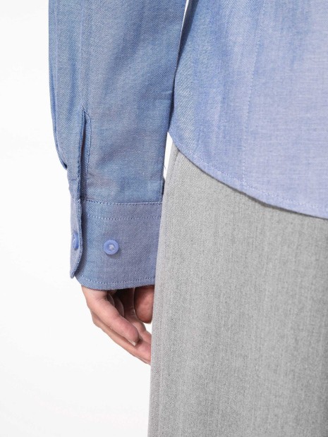 Chemises à personnaliser KARIBAN Chemise Oxford manches longues femme 