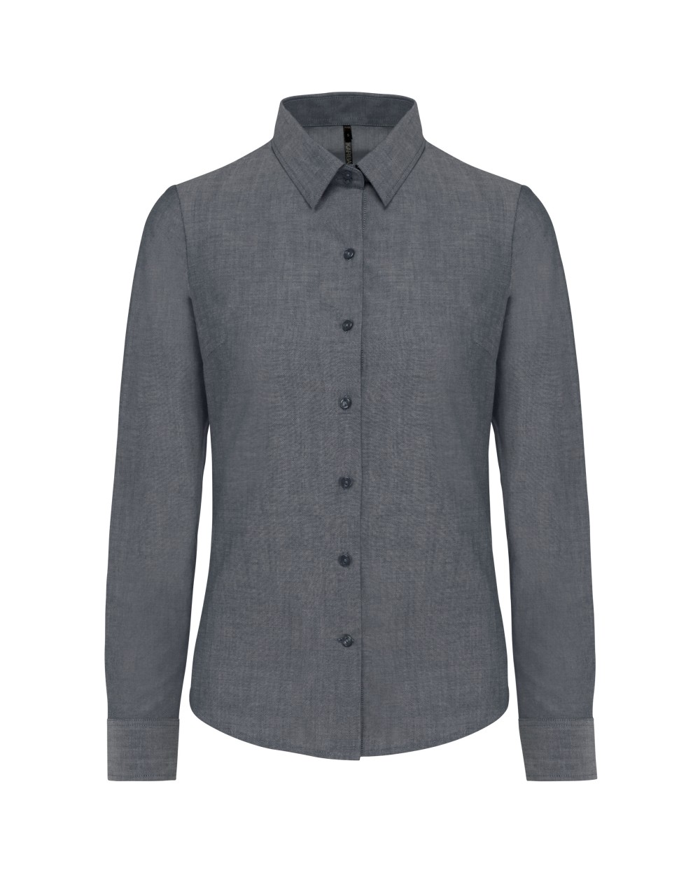 KARIBAN Damen Oxfordbluse Langarm Hemden personalisierbar