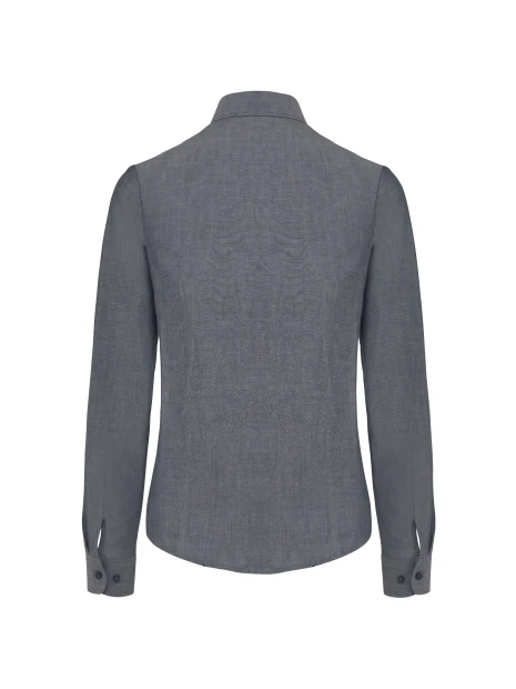 KARIBAN Chemise Oxford manches longues femme /api/colors/238ab712-3644-4e4d-8113-6695293ea7ee personnalisable